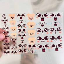 STAY 贴纸，Skzoo 浮雕贴纸/转移贴纸，表情贴纸（成员个人贴纸并非美甲贴纸！它们是转移贴纸，请参考视频了解详细使用方法）Kpop 粉丝装饰品，可爱卡哇伊自嘲熊 3D 美甲贴纸，带背胶，可用于美甲和足部装饰，可爱卡通人物，也适用于 DIY 剪贴簿贴纸、墙贴，可粘贴在任何地方 - 彩色 - 查看 20