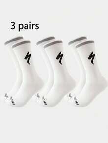1 Đôi/2 Đôi/3 Đôi Tất nén đạp xe Lightning cho nam mọi mùa, thích hợp cho đạp xe leo núi, đạp xe đường trường và tất cả các môn thể thao ngoài trời, tất mùa thu - Nhiều màu - Xem 11