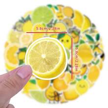 60 件柠檬贴纸水果贴纸柠檬水散装贴纸卡通可爱水果贴纸柠檬水摊装饰水果派对礼品美观乙烯基防水贴纸适用于笔记本电脑、保险杠、滑板、水瓶、电脑、手机 - B - 查看 5