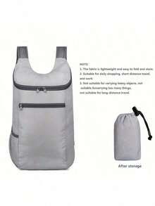 Lightweight And Foldable Outdoor Backpack - A Large-Capacity 8-Inch Sports Bag With A Durable Zipper Closure, Available In Multiple Colors (Black Display), Suitable For Hiking, Cycling, Camping, Yoga And Travel - The Perfect Holiday Gift, Breathable Mesh Design, Camping Gear, Sporty Style, High-Quality Fabric, Exclusive To Fitness Enthusiasts - Multicolor - View 14