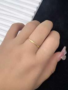 1 pieza Anillo de plata de ley S925, adecuado para apilar en verano, ideal para regalos de vacaciones y cumpleaños, diseño unisex, regalo de joyería para amigos y parejas