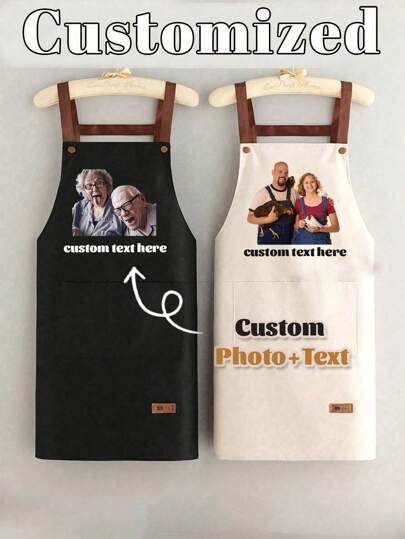 1 avental personalizado para cozinha familiar, avental com estampa personalizada - avental de cozinha personalizado, avental com logotipo personalizado, avental de chef, avental com nome personalizado, presente para padeiros, avental para churrasco, avental de cozinha, avental moderno de poliéster à prova de óleo, avental de cozinha preto, avental de poliéster para jardim, cozinha e tarefas domésticas, perfeito para casa, restaurante e cozinha, adequado para o Dia das Mães, temporada de casamentos, temporada de formaturas, presentes para familiares e amigos