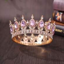 1 Peça Coroa para Mulheres com Cristais e Strass - Acessórios de Cabelo para Casamento, Presentes para Noiva e Dama de Honra - Fascinator, Acessórios de Fantasia para Halloween e Acessórios Essenciais para Festivais/Feriados de Aniversário