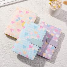 A6 PU Leather Binder 6-Ring Notebook, Stylish Design, Personal Notebook Binder Cover, Can Be Used For Cash Budget Storage Shell, Album Shell,For School Supplies,Back To School