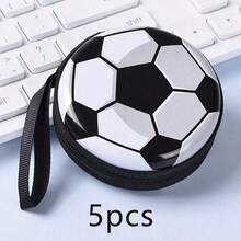 1/5 piezas Monedero de estudiante, Estuche portátil para auriculares y llaves Billetera mini con cremallera - monedero redondo - Ver 7