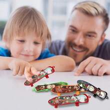 2/5/10/15/20/25/30/60Pcs Christmas Finger Skateboards For Kids ,Christmas Party Gift Favors,Mini Skateboards Novelty Fingerboard Decorations Fingertips Movement Finger Gift,Gifts For Kids Children Finger Skater