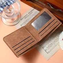 Portafoglio uomo in un pezzo, portacarte e portafoglio slim. Portafoglio in pelle morbida, sottile, semplice, con più scomparti per carte e multifunzionale.
