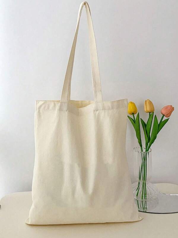10pcs/5pcs/1pc Minimalist Multi-Purpose Tote Bag, Canvas Bag, Shopping Bag, Backpack Bag, Reusable Cute Canvas Bag, Handbag, Large Capacity Shopping Bag, Canvas Bag, Shoulder Bag, Crossbody Bag