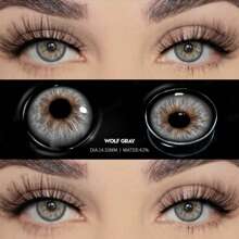 1 Pair Of Multi-Colored Contact Lenses For Eye Makeup To Enlarge The Eyes, Once A Year, 14.5mm Diameter, 42% Water Content, Long-Lasting And Comfortable Wearing, Suitable For Daily Dates, Summer Festivals, Parties, Events And Celebrations Cosmetic Role-Play - Yearly Disposable - View 3