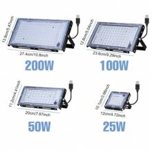 LED 生长灯全光谱室内 USB 5V 红蓝温室帐篷水培系统生长箱种子补光灯阳光 UV/IR IP54 防水种植泛光灯蔬菜花卉水果盆栽苔藓多肉盆景仙人掌幼苗栽培 180° 可调角度绿色植物照明 24/50/96/144led - USB- Plant Floodlight -IP54 Waterproof - 查看 2