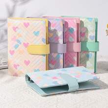 A6 PU Leather Binder 6-Ring Notebook, Stylish Design, Personal Notebook Binder Cover, Can Be Used For Cash Budget Storage Shell, Album Shell,For School Supplies,Back To School