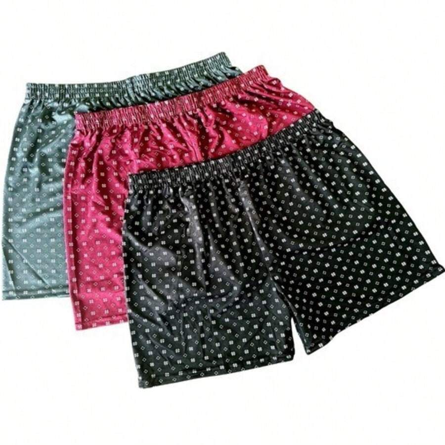 BAD WOLF Kit 02 Samba Canção Short de Dormir Masculino - Multicolorido - Visão 1