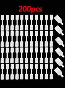 500-100pcs/Set Jewelry Price Tags Stickers, Square Label Pricing Self-Adhesive Blank Tags For Rings, Necklaces, Earrings Price Identification Rectangular Labels, Suitable For Easter, Halloween, Christmas, Thanksgiving, Mother's Day