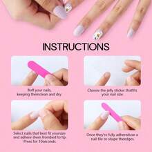 Flower Press On Nails Medium Square Fake Nails White French Tip False Nails With Floral Pearl Designs Golden Glitter Handmade Press On Nails Full Cover False Nails For Women Nail Art 24 Pcs -It Is Important For Beauties - Style10 - View 6