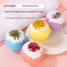 泡澡球套装 - 大量天然泡澡球，男女通用，独立包装，手工制作，有机沐浴用品，放松套装 - 生日、圣诞节、母亲节礼物 - 彩色 - 查看 6