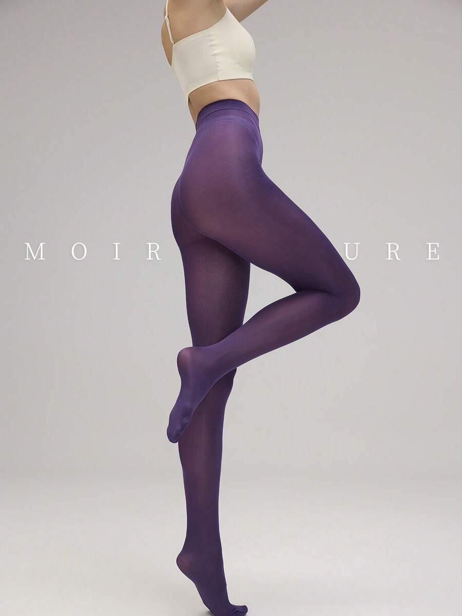 1 peça de meia-calça transparente clássica e versátil, adequada para deslocamento diário e boate