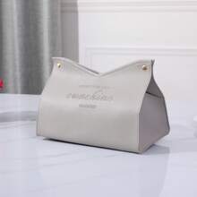 1pc Leather Tissue Box Waterproof Kitchen Accessories,Decorative Tissue Box,Napkin Holder For Table,Tissue Box Bathroom
