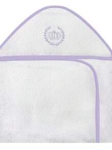 Embroidered Bath Towel With Double Diaper And Hood For Baby.