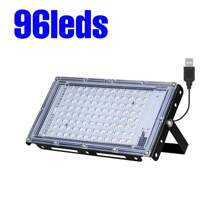 LED 生长灯全光谱室内 USB 5V 红蓝温室帐篷水培系统生长箱种子补光灯阳光 UV/IR IP54 防水种植泛光灯蔬菜花卉水果盆栽苔藓多肉盆景仙人掌幼苗栽培 180° 可调角度绿色植物照明 24/50/96/144led - USB- Plant Floodlight -IP54 Waterproof - 查看 12