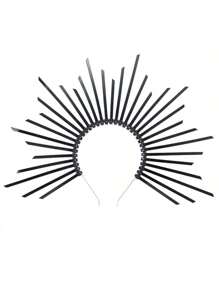 1pc Fantherin Mary Halo Crown Headband Goddess Zip Tie Spiked Halo Crown Halloween Costume Headpiece Headdress For Cosplay Party