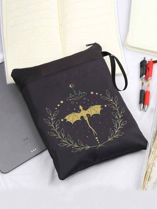 Book Cover YA Fantasy Book Series Gift Dragon Rider Gift Book Worm Bag,For School Supplies,Back To School