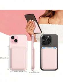 Magnetic Wallet Phone With Mag Safe Wallet Accessories For Phone 16 15 14 13 12 Pro/Pro Max/Plus/Mini Safe Case Series Card Covers For Card Holder Card Holder Wallet Business Card Holder Credit Card Holder Card Holder Women For Women For Men Card Wallet Magsafe Wallet Travel Essentials Everyday Essentials Back To School Essentials - Multicolor - View 9