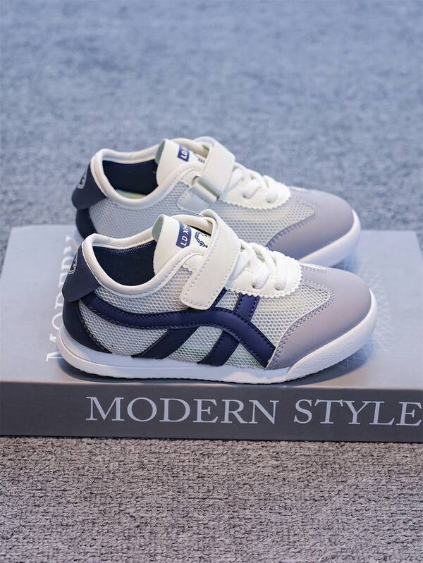 Nuevos tenis de malla para niños primavera/verano 2025, zapatos de malla transpirables para niñas, zapatos casuales blancos de malla para niños