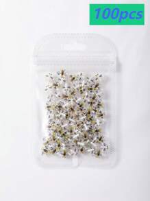 10 Piezas/30 Piezas/50 Piezas/100 Piezas Varios Mini Adornos de Abeja 3D de Resina, Accesorios de Arte de Uñas de Insecto Amarillo de Dibujos Animados Kawaii Sin Olor de Respaldo Plano, Accesorios de Uñas de Alas Amarillas Pequeñas de Estilo Multicolor Transparente de Gelatina Adecuados para Mujeres Manicura DIY, Salón de Uñas, Scrapbooking y Manualidades, Decoración de Abeja Serie de Medio Oriente Estilo Japonés y Coreano Suministros de Uñas Encantos de Uñas Gemas de Uñas