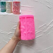 Moule de bougie en silicone en forme de colonne de cerf, moule en silicone de colonne du Père Noël, moule en silicone de fleur de Noël en cire de soja, décoration de Noël