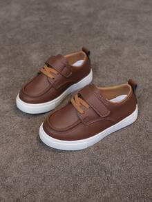 1 Pair Outdoor All-Season Fashionable Casual Retro Style Flat Children Shoes - Brown - View 4