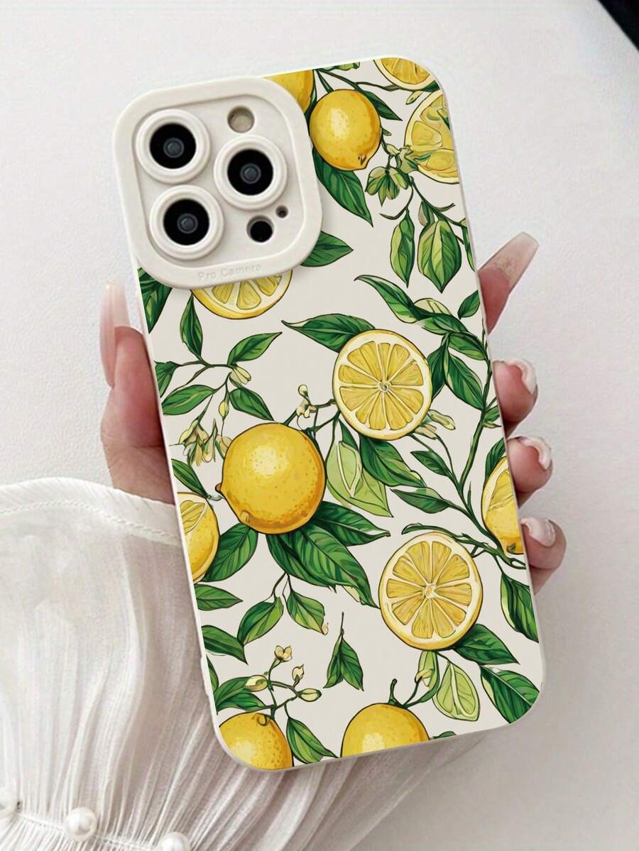 1个柠檬图案防摔手机壳，兼容 16/11/16 Pro/16 Plus/16 Pro Max/16 e/15 Pro Max/13/14/12/XS/XR/7G/8P、Galaxy S25/S25 Plus/S25 Ultra/A16/A36/A26/A56/A50/A12/A32/A52/A72/A51/A21 S/A13/A14/S24/S24 Plus/S24 Ultra、S22/A52/A53/A54/A55/S23、11/12 Pro/12/12 X/13 Pro/14 Pro/15 Pro、10/9/Note9/12c/Note11 Pro/Note8 Pro - 彩色 - 查看 1