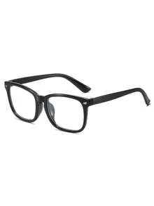 4pcs Unisex Transparent Plastic Fashion Glasses, Small Frame Plano Glasses, Lightweight Frame, For Computer Games TV Phone, Anti-Eye Fatigue, Transparent Lens Eye Protection - Multicolor - View 5