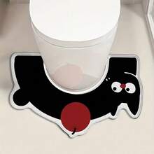 1 件可爱腊肠犬硅胶垫，防溅 U 型浴室地毯，家用可水洗，柔软针织，手工制作，无纺布，防滑，易于清洁，3.5 厘米厚房间装饰浴室配件返校入口装饰浴室厨房装饰 - 彩色 - 查看 23