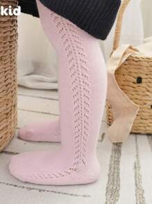 1pc Breathable Simple Baby/Toddler Tights, 0-8 Years Old