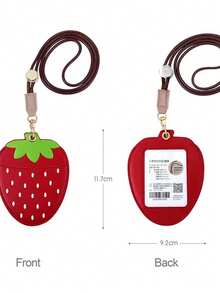 1 件创意卡夹，照片证件保护套，带双环挂绳带