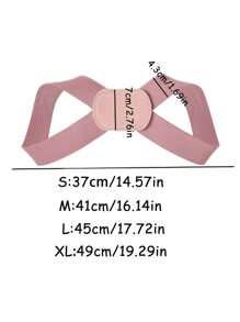 Corrector de postura ajustable para mujeres y hombres, soporte de postura invisible para adultos, cinta de soporte para la espalda y los hombros para mejorar la postura, soporte para la espalda y el pecho, cinta moldeadora del Body, unicolor de poliéster, accesorios de sujetador, sin batería requerida