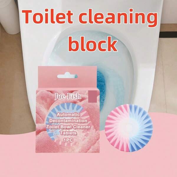JUE FISH Toilet Cleaning Blocks - Bathroom Toilet Cleaner For Urine Stains, Odor Removal, Fragrant Cleaning Blocks, Toilet Freshener Sticks, Toilet Cleaner For Stains And Odor, Toilet Cleaning Effervescent Tablets, Random Delivery Of New And Old Models.