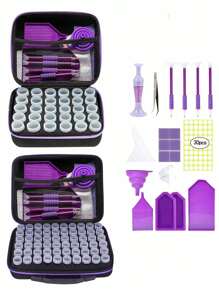 30/60/240 Slot Diamond Painting Accessories Set, Quick Assist Tools And Pen Tray, Suitable For Diamond Art Enthusiasts