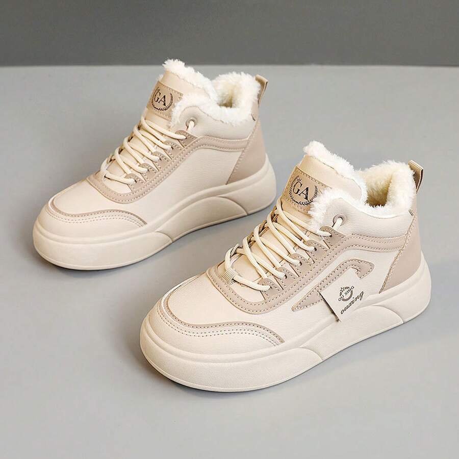 Women Skateboarding Shoes - Khaki - View 1