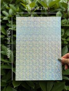 16/12 Cartulina con patrones florales surtidos (estilos aleatorios), tamaño A4 - 8.27*11.6 pulgadas, papel especial holográfico iridiscente, alto brillo, colores vibrantes, capas distintivas, adecuado para scrapbooking, tarjetas de felicitación, Navidad, álbumes hechos a mano, tarjetas de manualidades, invitaciones, fiestas de cumpleaños, decoraciones navideñas, esencial para proyectos DIY