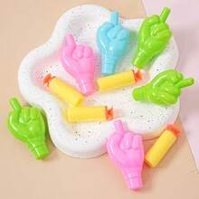 5pcs Mini Portable Air Soft Bullet Launcher Toy, Lightweight Design, Fun Interactive Toy With Soft Bullets, Cute Styling, Desk Game Toy, Stress Relief Shooter Toy - Multicolor - View 4