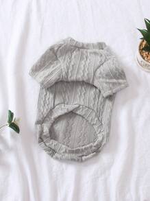 Pet Clothes For Spring & Autumn, Suitable For Teddy, Pomeranian, Puppy, Small Dogs, Cats, Warm Outerwear For Outdoor Activities, Anti-Shedding