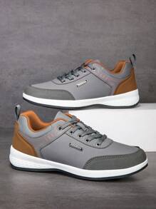 1 par de zapatos casuales de verano antideslizantes y transpirables para hombres, zapatillas marrones de alta calidad, zapatos casuales de negocios cómodos. [Nota: Pida un número de talla talla grande grande ya que son pequeños]