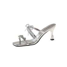 Women Flip-Flops - Plateado - Ver 2