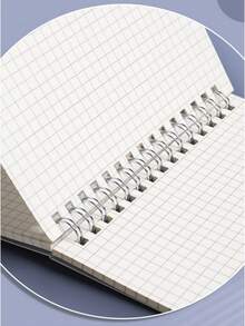 Spiral Grid Notebook, Top-Bound Notebook, Grid Notebook, Shorthand Notebook, Memo Pad, Grid Paper Suitable For Sketching, Drafting Office Supplies, Flip Notebook, Student Learning Notebook, Grid - White - View 9
