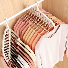 1pc Multi-Function 11-Hole Thickened Clothes Hanger Space-Saving Spiral Drying Rack Organizer For Home Bedroom Dorm Apartment Laundry Room Storage Solution Portable Wardrobe Hanger Stand Display Rack - Multicolor - View 8
