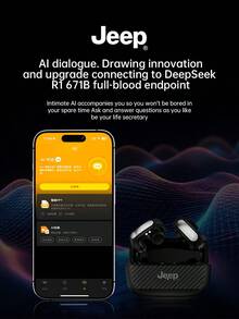 Jeep EC020 TWS 耳机 AI 实时翻译无线耳机 HiFi 音质 高清通话 夹式耳塞带麦克风 - 均碼 - 查看 3