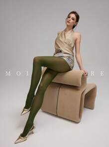 1pc Classic Versatile Sheer Pantyhose, Suitable For Daily Commute And Nightclub, Cozy