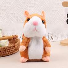 Juguete de peluche de hámster eléctrico parlante lindo, aprende a imitar el habla y asentir. Juguete de peluche interactivo de hámster, regalo para bebés, juguetes de peluche, juguetes, costura, lujoso, regalo para niñas, juguete de ratón de peluche. - Multicolor - Ver 6