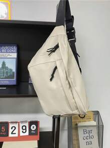 Neue großvolumige Brusttasche für Damen und Herren, modischer Umhängebeutel im Ins-Stil, einfach und vielseitig als Sport-Hüfttasche oder coole Schultasche für Studenten